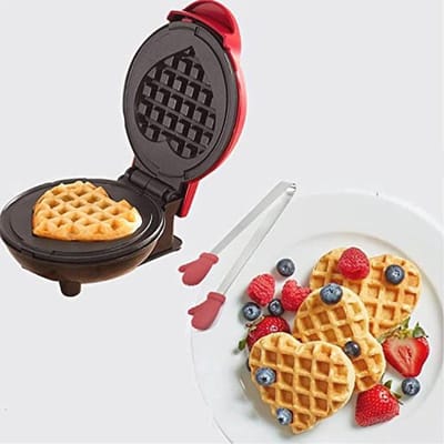Mini Wafelijzer - Compacte Wafelmaker voor Perfecte Wafels, Pannenkoeken en Bakkerijproducten