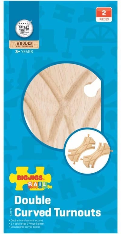 Bigjigs Wooden Rails - 2-sided Left/Right Split