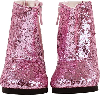 Götz Shoes & Co, laarzen "Glitterpink", babypoppen 42-46 cm / staanpoppen 45-50 cm