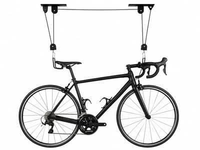 HEM Fietslift Plafond – Fiets Ophangsysteem voor Meerdere Fietsen – Fietstakel voor Garage en Schuur – Plafondlift voor E-bike, MTB en Racefiets – Max. 45 kg – Inclusief HEM Microvezeldoekje