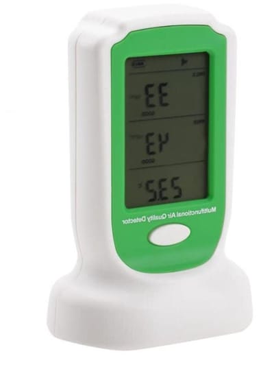 Luchtkwaliteit Tester - Binnenlucht Monitor - Thuis Meten - Digitale Detector - 17.78 x 12.7 cm - Wit