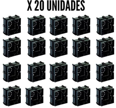 Universele Inbouwdozen 65 x 65 x 40 mm - Verpakking van 20 Stuks