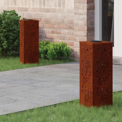 vidaXL Solar LED Pad Licht 2 st Warmwit 18 x 18 x 50 cm