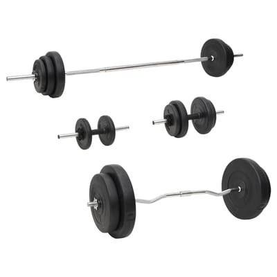 vidaXL Halterset met gewichten 90 kg