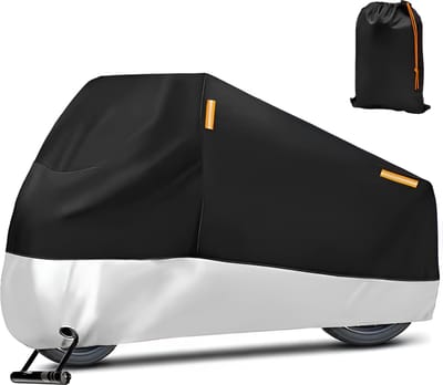 E-shop4u® - Motorhoes - Waterdicht - Outdoor Regen Protector Covers - UV Bescherming - Burgman 400/650/125 - L for 180-200cm - Zilver
