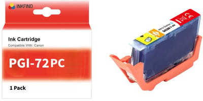 INKFIND PGI-72 Foto Cyaan inktcartridge compatibel met Canon PGI-72 PGI72 Geschikt voor Canon Pixma Pro-10 Pro-10s – 1 Pack PC