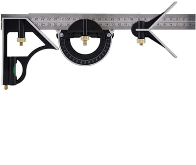 Store_7 - Hoekliniaal - Multifunctionele combinatie liniaal - 300 mm - Verstelbare haakse liniaal - Meetinstrument voor ingenieurs - Geschikt voor ...