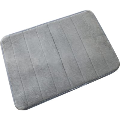 Tapis de Sol Tapis de Bain Absorbants Tapis d'Entrée Tapis en Polaire gray