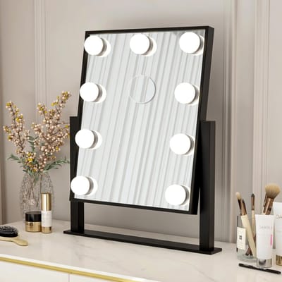 Make up spiegel met verlichting en dimbare Hollywood - 41 x 30 cm.