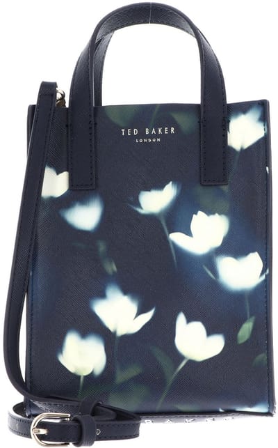 Ted Baker handtas schoudertas Tualipa Nano Tulip Print Icon Bag Navy donkerblauw