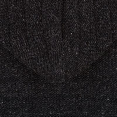 Gebreid Wollen Heren/Uni Vest van Schapenwol met Polyester Fleece voering en afneembare capuchon - SHAKALOHA - M Chuck Ziphood S