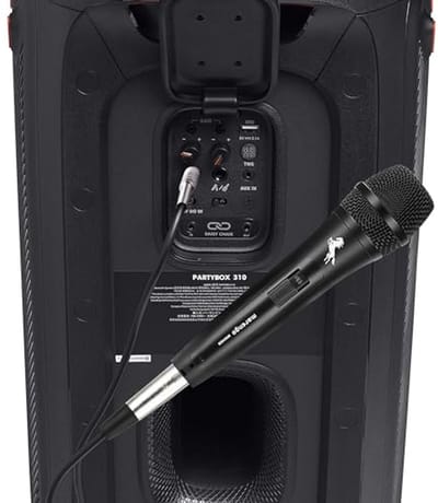 Dynamische Vocale Microfoon voor Karaoke met Afneembare Kabel en Aan/Uit Schakelaar