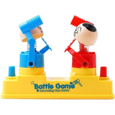 Mini Vingers Tweespeler Gevechtsspel Leuk Ouder-Kind Interactief Speelgoed Stressverlichting Feest Bordspel voor Kinderen en Volwassenen blue