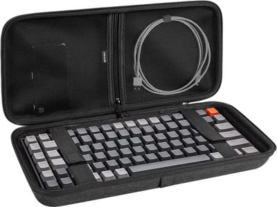 Hard Travel Case voor 75% Keyboard - Draagbare Beschermdoos voor 84-Key Toetsenbord, Geschikt voor EPOMAKER x Aula F75, AULA F75 Pro/F75 75% en Keychron K2