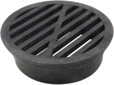 Gazon Drain Cover - Afvoerrooster Tuin - Wateroverlast Voorkomen - Weerbestendig PVC - 4 inch diameter - Zwart