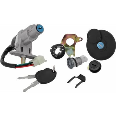 Kit serrures bouchon réservoir P2R pour scooter Chinois 50 tous modèles 4 fils