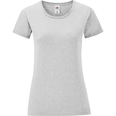 Dames-T-shirt Fruit of the Loom Iconic 150