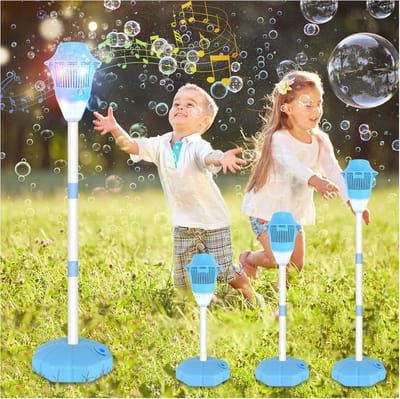Tuinfakkel met Zaklamp, Automatische Blazer voor Kinderen, Bellenlamp met Muziek voor Feesten en Buitenactiviteiten