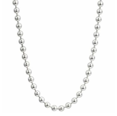 Fako Bijoux® - Bolletjes Ketting - Ball Chain - RVS - Stainless Steel - 3mm - 60cm - Zilverkleurig