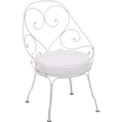 Fermob 1900 Fauteuil Cabriolet - A5 leemgrijs - flanelgrijs