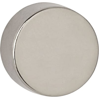 MAUL Magneet Neodymium - rond - zilver - metaal - 4 stuks - Ø 1.5 x 1 cm