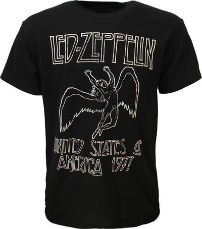 Led Zeppelin USA '77 T-Shirt - Officiële Merchandise - L