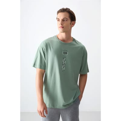 Oversized Katoenen Crew Neck T-Shirt