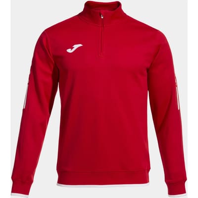 Joma Olimpiada Sweatshirt Met Halve Rits Rood 5-6 Years Jongen
