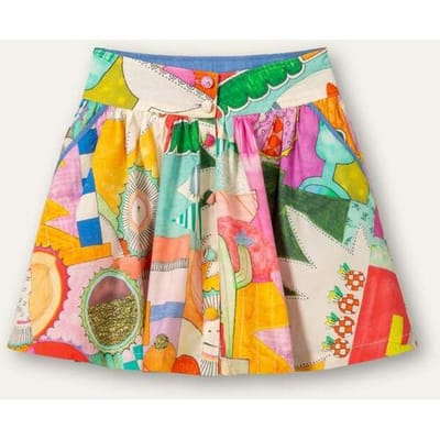 Oilily Spaak Rok- maat152/12yr Blauwprint