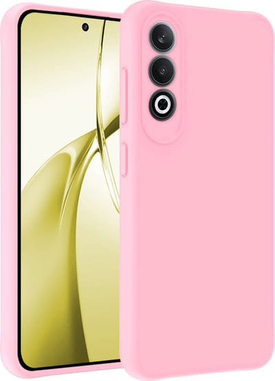 Hoesje - Geschikt voor OnePlus Nord CE4 - Sterk & Shockproof - Hoes Cover - Siliconen Case - Telefoonhoesjes - Lichtroze
