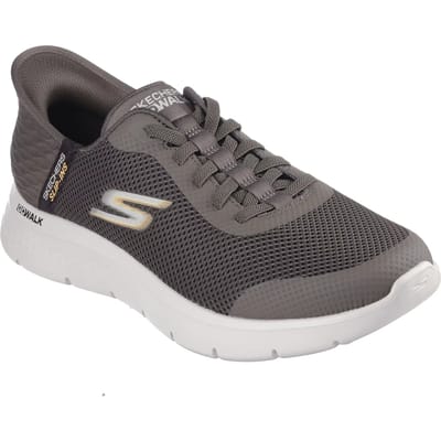 Skechers Slip-ins Go Walk Flex - Hands Up - Heren Instappers - Bruin