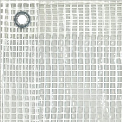 Afdekzeil met Oogjes - Beschermend Zeil - Alles Beschermen - Waterdicht en Scheurvast - 3 x 4 Meter - Transparant Wit