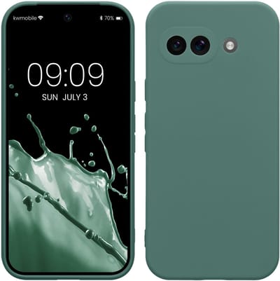 kwmobile telefoonhoesje geschikt voor Google Pixel 9a - Hoesje voor smartphone - Precisie camera uitsnede - In dennengroen