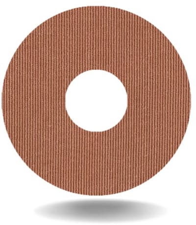 tinsulin - fixtape sensorpleister ringpleister voor Freestyle Libre 3 of infusiesets - beige - set van 20 stuks