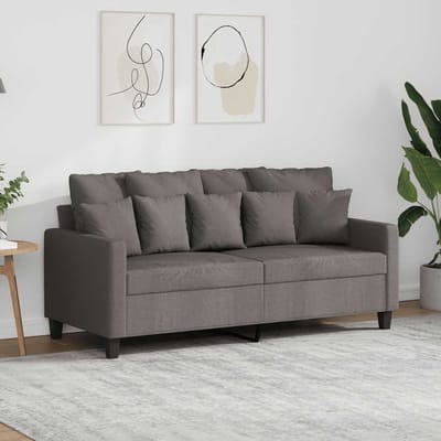 vidaXL - Tweezitsbank - 140 - cm - stof - taupe