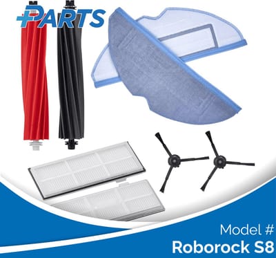 Roborock S8 Onderhoudsset (Plus.Parts® alternatief voor 8.02.0211)