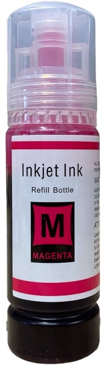 101M | C13T03V34A Magenta - Huismerk inktfles compatible met Epson EcoTank ITS L4150 / Epson EcoTank ITS L4160 / Epson EcoTank ITS L6160 / Epson EcoTank ITS L6170 / Epson EcoTank ITS L6190