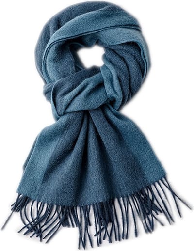 Heren Sjaal Wol – Sjaal Heren - Blauwe Sjaal