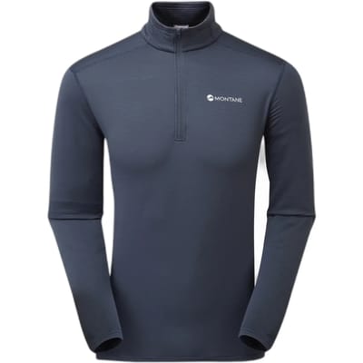 Montane Protium Lite Pull-on Fleece Met Halve Rits Blauw XS Man