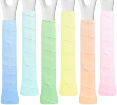6 Stuks Tennis Racket Grip Bands, Zweetabsorberende Overgrip, Antislip en Drooggevoel voor Verbeterde Prestaties in Badminton en Tennis