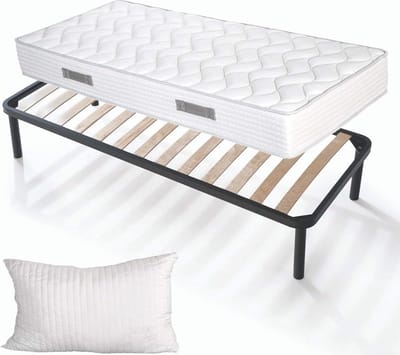 Lattenbodem en Matras voor Eenpersoonsbed 80x190 cm - Hypoallergeen en Milieuvriendelijk