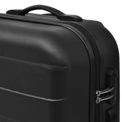 vidaXL - 3-delige - Kofferset - hard - 45,5/55/66 - cm - zwart