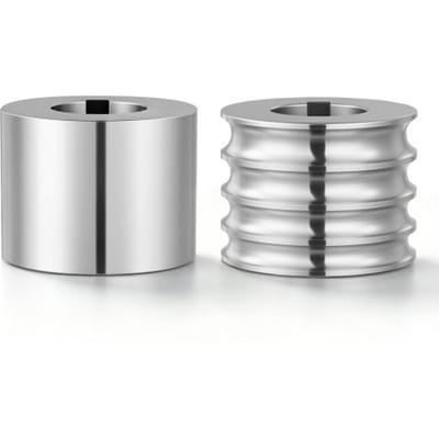 VEVOR reserveonderdelen voor sieradenwalserij: 1 halfronde wals, 1 platte wals (4 maten), accessoires voor doe-het-zelf sieradengereedschap, hoogwaardig gelegeerd staal, voor het persen van kneedbare metalen zoals goud, zilver en koper.