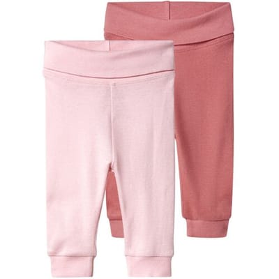lupilu Set van 2 baby joggingbroeken (Roze/lichtroze, 62/68)