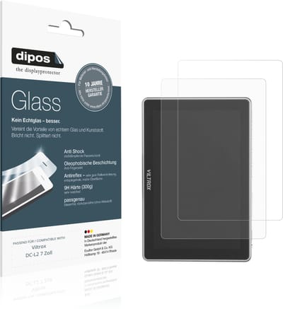 dipos – 2x Matte Pantserfolie geschikt voor Viltrox DC-L2 7 Zoll | 9H Screenprotector