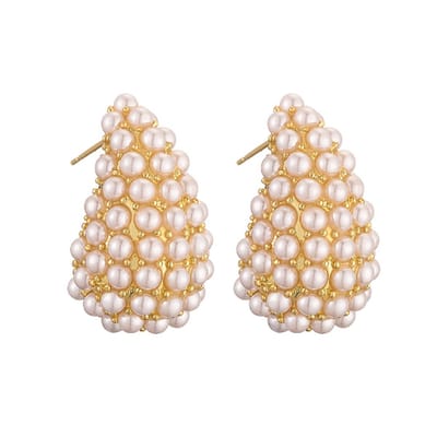 Nala Pearl / Parel Druppel Oorbellen - Goudkleurig | 2,8 x 1,7 cm | Bijoux/Legering | Fashion Favorite