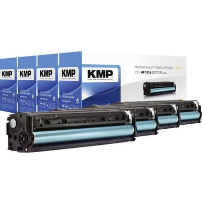 KMP Toner vervangt HP 131A, 131X, CF210A, CF210X, CF211A, CF212A, CF213A Compatibel Combipack Zwart, Cyaan, Magenta, Geel 2400 bladzijden H-T171V 1236,0005