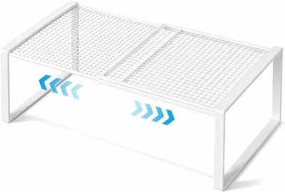 Verstelbare Planken voor Kasten, Uitbreidbare Opbergplanken voor Keuken, Badkamer en Kledingkasten, 27 cm Breed, 31 cm Hoog, Verstelbare Lengte 27-38 cm