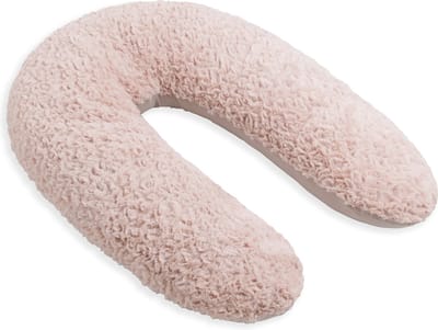 Baby's Only Voedingskussen Snow - Zwangerschapskussen - Zijslaapkussen - Lichaamskussen - Borstvoedingskussen - Zijligkussen - Oud Roze - 160 cm - Extra zacht