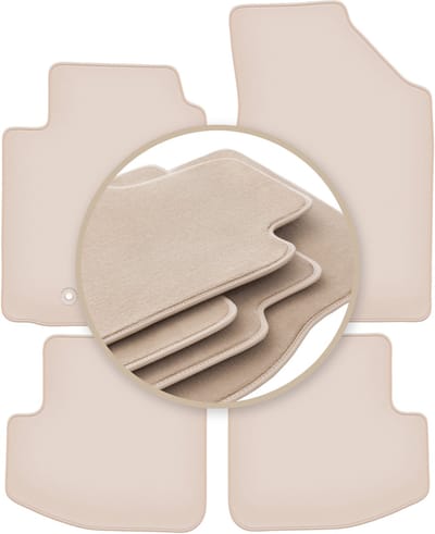 PREMIUM beige matten voor: Toyota Yaris I 3-deurs 1999-2005